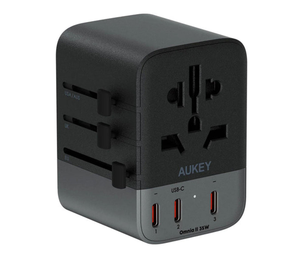 Aukey Ładowarka turystyczna Travel Mate GaN 35W USB - 1471899 - zdjęcie